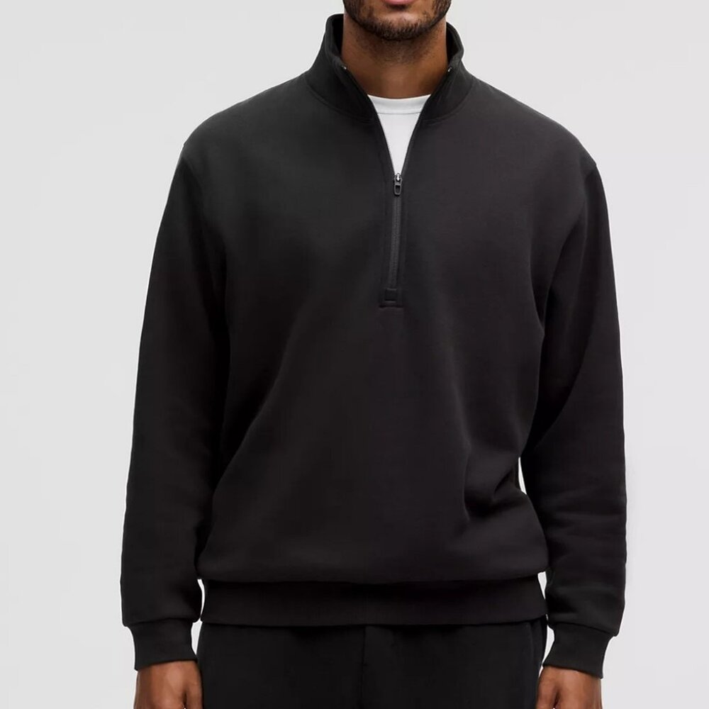 [S]Lululemon Navy Fleece Sweatshirt 1/2 Zip Pullover Men’s Sweater
